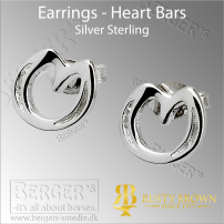 Earrings - Heart Bar