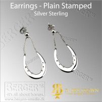 Earrings - Plain stamped Toe Weighted