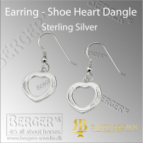 Earrings - Shoe Heart Dangle